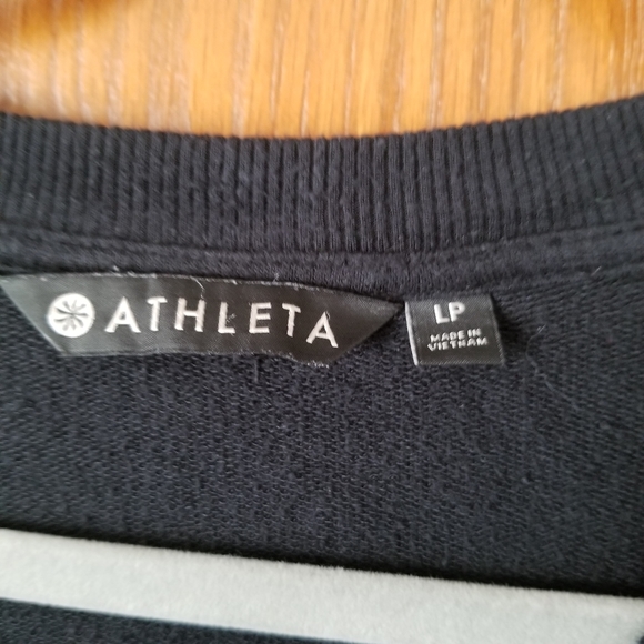 Athleta criss Cross Hem Pullover Sweater Top Size Large-Petite - Picture 4 of 9